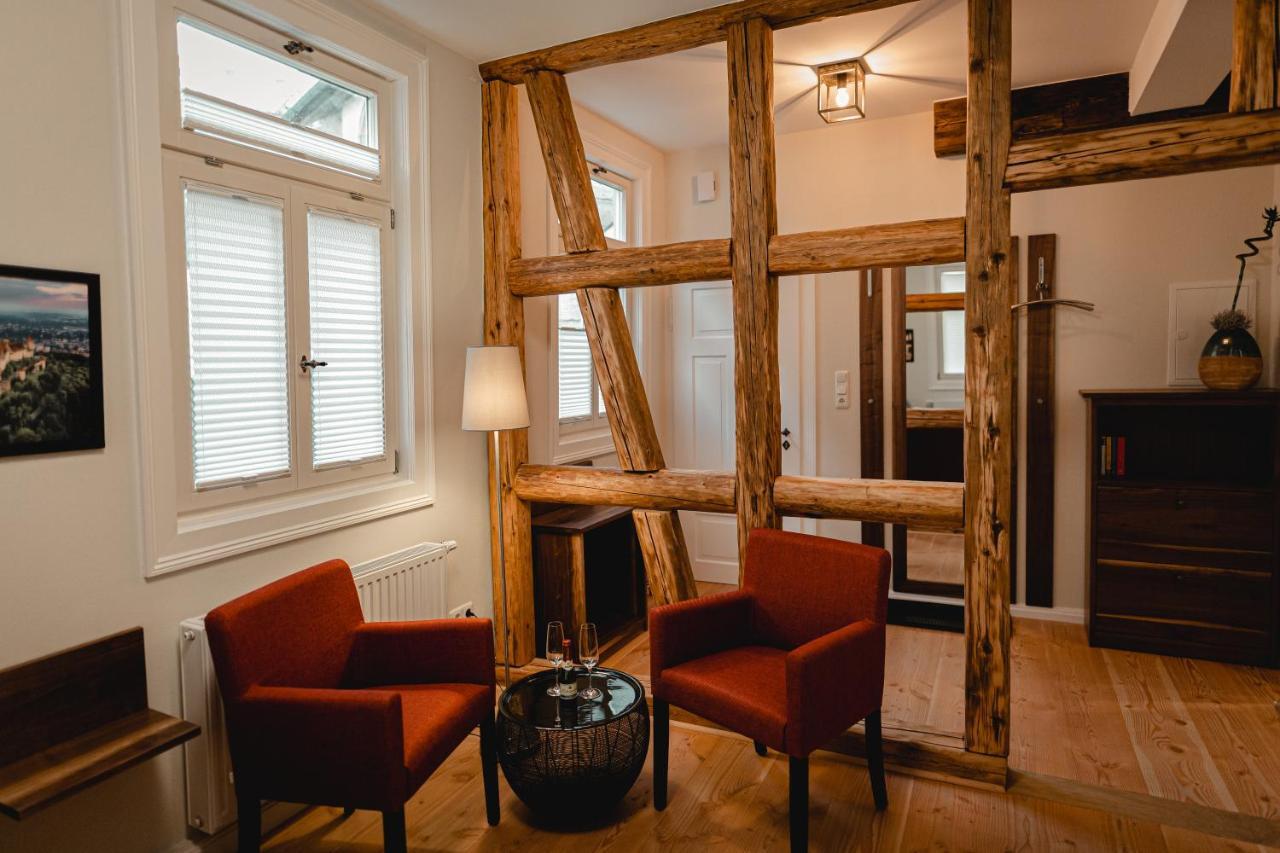 Ferienwohnungen An Der Salvatorkirche - Zentrales Apartmenthaus Mit Terrasse Coburg Esterno foto
